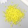 Set of beads "needlework" plastic, diameter 5 mm, 25 g, yellow