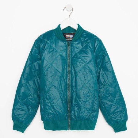 Jacket for girls, green color, height 104 cm-6