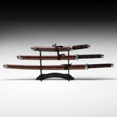 Souvenir weapons "Thaigo" 3v1, a set on a stand, 47cm/79cm/105cm, scabbard for a tiger-4