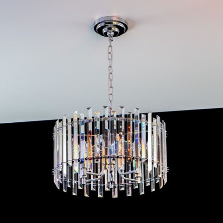 Suspendor Lamp Citilux "Ingvar" CL334161, 46x46x48 cm, 6x60W, E14, color gray-4