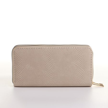 Women's wallet on lightning, beige color-1