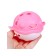Silicone teether for teeth with a rattle "fish", in the case, pink color, crumb I