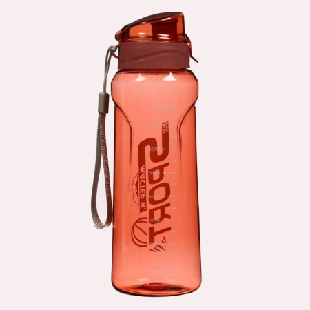 Water bottle, 800 ml, Sport, 23 x 7.6 x 4.8 cm, red-1