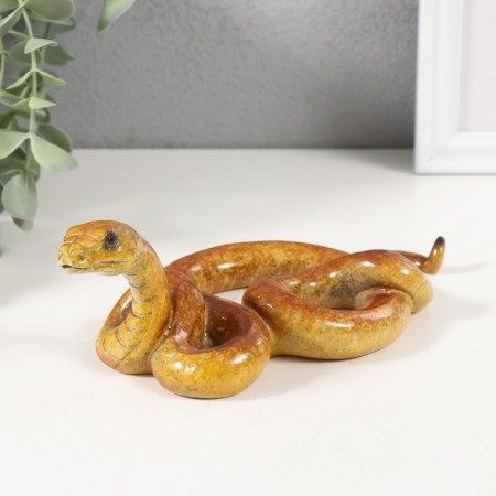 Souvenir Polystone Lak "Orange Snake" 19x10.3x6.5 cm
