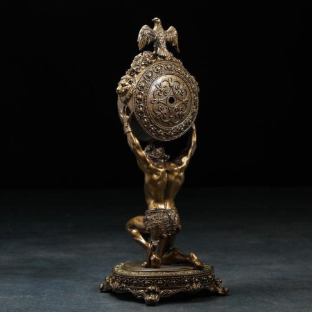 Table Kaminhi watch "Atlant" 15 x 15 x 38 cm, gold-1