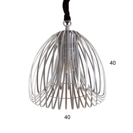 Ceiling lamp "Lif" silver 1x40W, E27, 44x44x52 cm-2