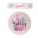 Paper plate "Happy birthday", balloons, set of 6 pcs.