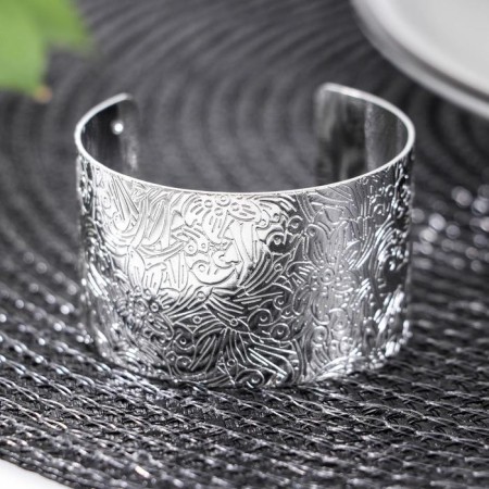 Morocco napkin ring, 4.8 × 3 cm, silver color