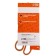 Office scissors 21 cm, plastic handles with rubber inserts, mix