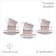 Tea service Wy Paradaise, 12 items, a mug 250 ml 6 pcs, a saucer d = 15.5 cm 6 pcs, porcelain
