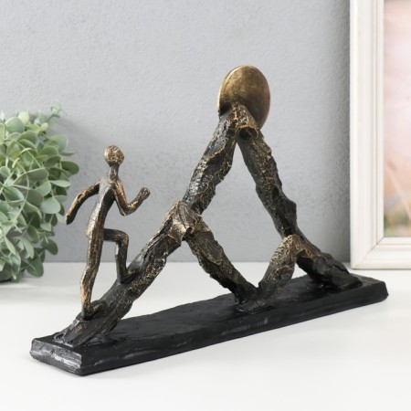 Polystone souvenir "Rise into the mountains" under metal 22.4x36.5x7.5 cm-1