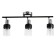 Lamp "Masumi" 3x40 W E14 black/chrome 58x10x20cm