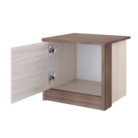 Bedside table "Nicole", 466 × 420 × 416 mm, door, color ash shimo light / dark-1