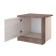 Bedside table "Nicole", 466 × 420 × 416 mm, door, color ash shimo light / dark
