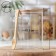 Glass Bank for bulk products with a bamboo lid and a spoon "Eco", 1.2 l, 11.5 × 10 × 16 cm
