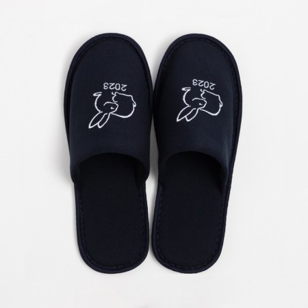 Male slippers, blue color, size 40-1