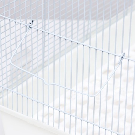 A cage for rodents with sliding pallets 60 x 35 x 47 cm, white-5
