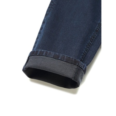 Women's jeans with a high landing CONTE Elegant Straight, size M, color Blue-Black-7