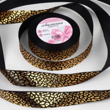 Satin tape with embossing 