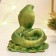 Figure "Snake with a chest" Green with gold, 6x6x5cm