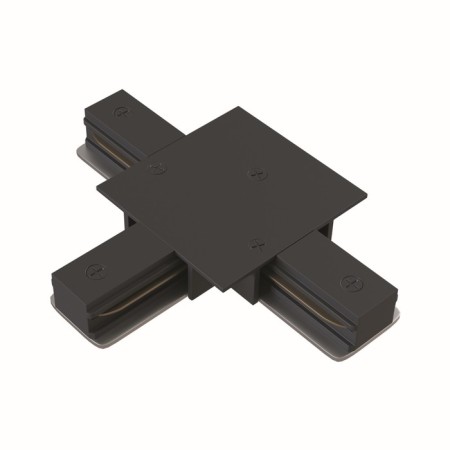 Connector T-shaped for the built-in track system Technical TRA002CT-11B, 13x9.5x2 cm, black color