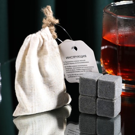 A set of whiskey stones "Cool man", 4 pcs-1