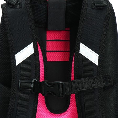 School backpack 38 x 30 x 16 cm, ergonomic back, Stavia "Martian cat", black-11
