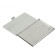 Metal, horizontal, silver business card