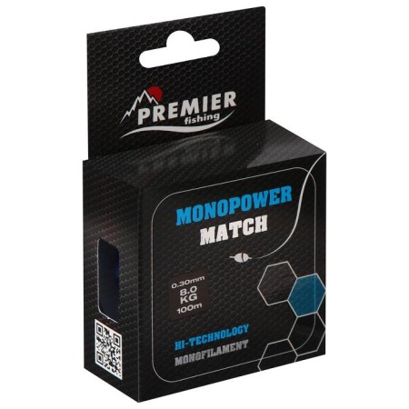 Premier Fishing Monopower Match, diameter 0.3 mm, test 8 kg, 100 m, blue-1