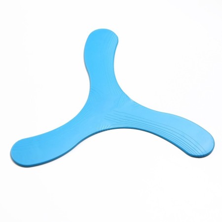 Boomerang three -lobed, 23 x 23 cm, plastic, blue-1