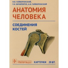 Анатомия человека. Соединения костей. Карточки. Наглядное учебное пособие. Гайворонский А.И., Гайворонский И.В., Ничипорук Г.И.