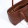 Bag Women's Tout with zipper, brown color