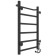 Two electric heated towel rail Laris Prime Chekch, 400x600 mm, 6 crossbars, left, black