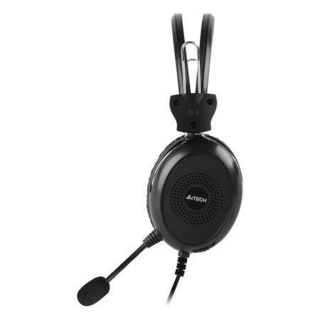 Headphones with A4Tech HU-30 microphone Black 2m Library USB headline-2