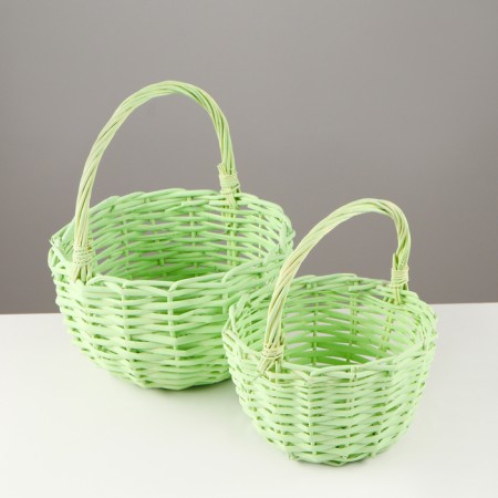 A set of baskets, 2 pcs, 24 × 13 × 26 cm, 19 × 11 × 22 cm, willow