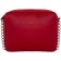 Cross-Body bag with Mumi zipper, external pocket, red color