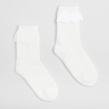Tensor socks minku with a patch, white color, size 36-39 (23-25 ​​cm)