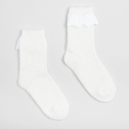 Tensor socks minku with a patch, white color, size 36-39 (23-25 ​​cm)