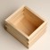 Kashpo wooden three -string 14.5x12.5x8 cm natural