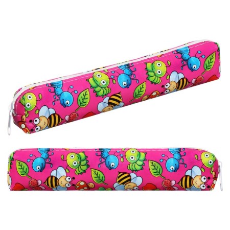 School penalty at the zipper "insects", pink color