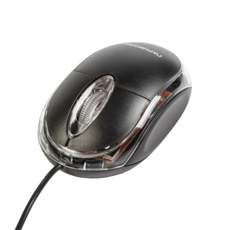 GM-100, mouse, wired, optical, 1000 dpi, USB, black-1