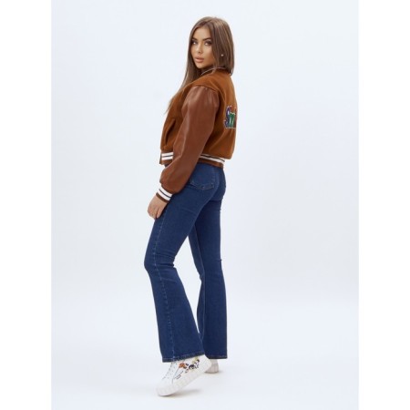 Brown Bomber leather bomber, size 48-9