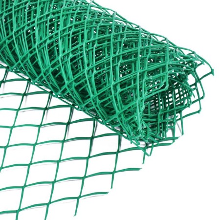 Garden grid, 0.5 × 5 m, rhombus cell 40 × 40 mm, plastic, green, Greengo-5