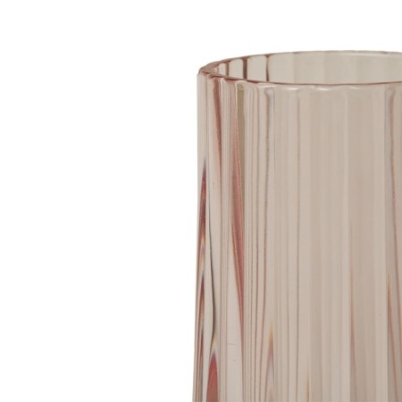 Decorative vase made of embossed glass, 105 × 105 × 235 mm, flood color-4