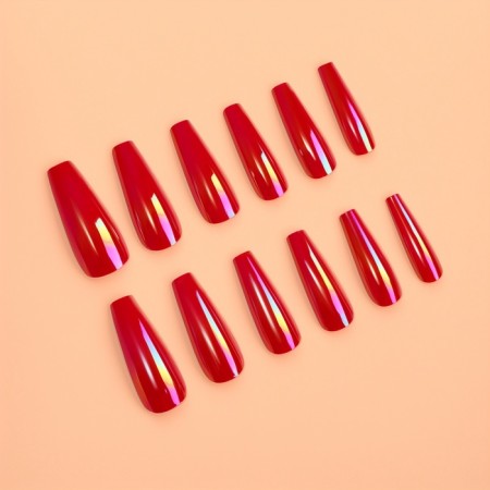 Poaling Paletteaps, 12 pcs, with adhesive plates, ballerina form, red-1