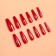 Poaling Paletteaps, 12 pcs, with adhesive plates, ballerina form, red