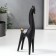 Polystone souvenir "Black Horse with the Golden Guine" 18.5x6.8x3.3 cm