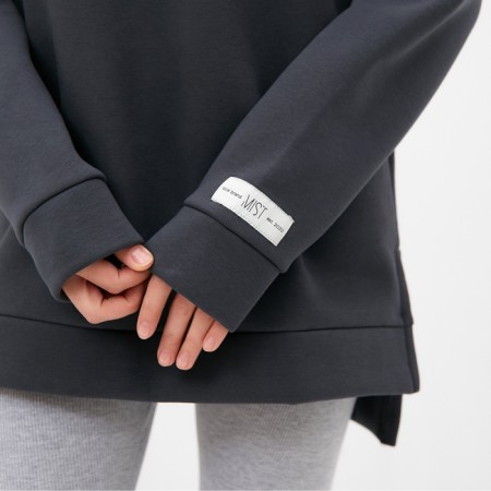 A sweaty female sweatshirt with the basis of Mist Cozy Style, graphite, size 50-4