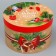 Box Gift Round "New Year's Botanika", 14.5 x 22.6 cm, New Year