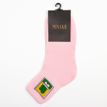 Women's socks minku "Cactus", pink color, size 38-39 (25 cm)-2